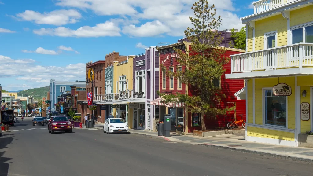 historic main street in Park City, Utah